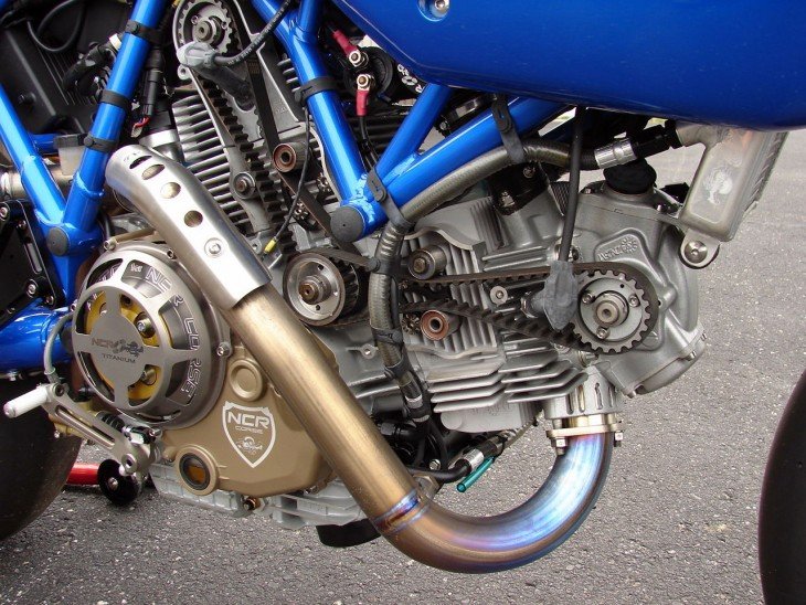 2007 NCR Ducati New Blue Engine Detail