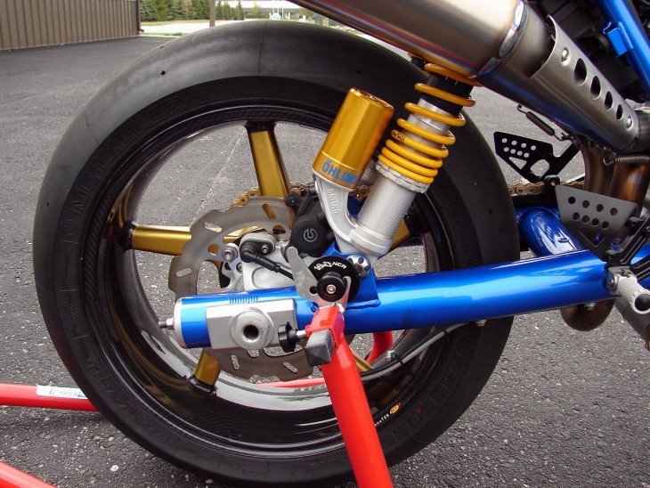 2007 NCR Ducati New Blue R Rear Suspension