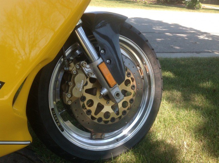 1993 Ducati Superlight Front Wheel Yellow