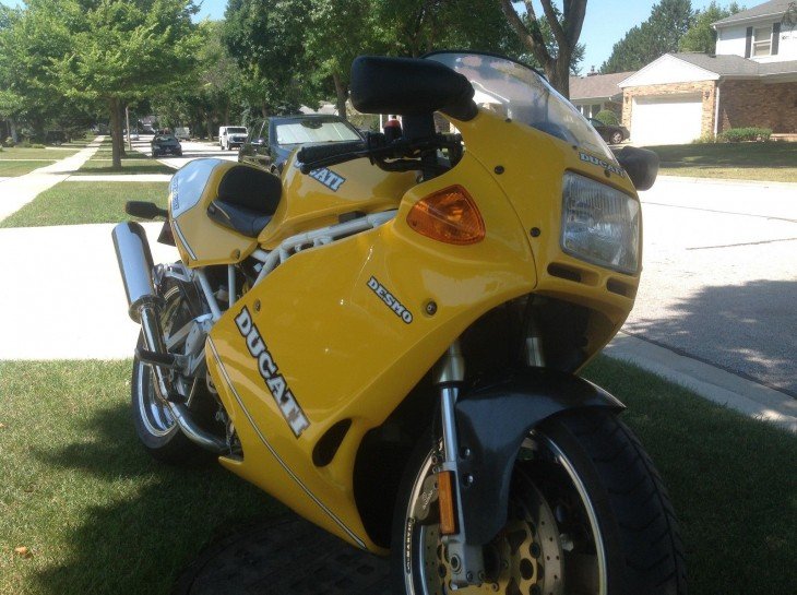 1993 Ducati Superlight R Side Front Yellow