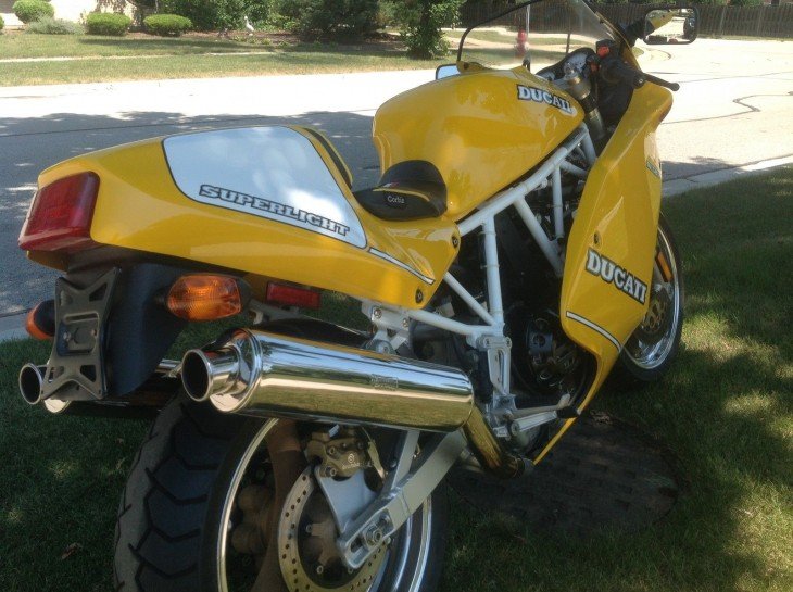 1993 Ducati Superlight R Side Rear Yellow