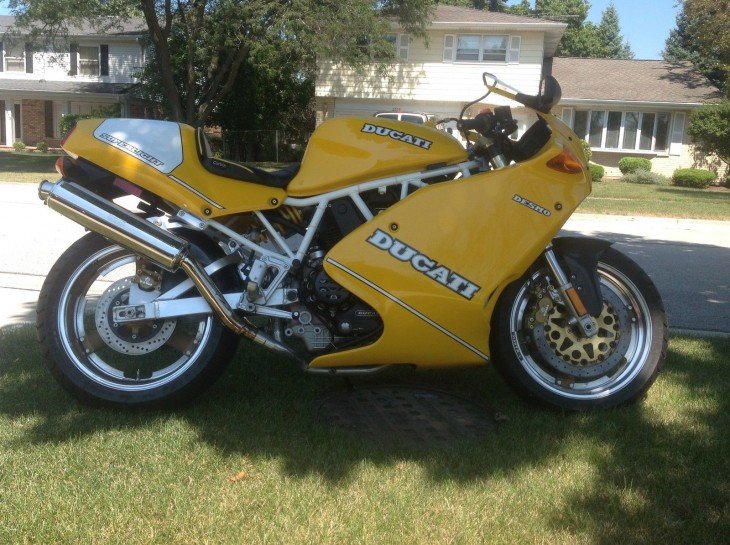 1993 Ducati Superlight R Side Yellow