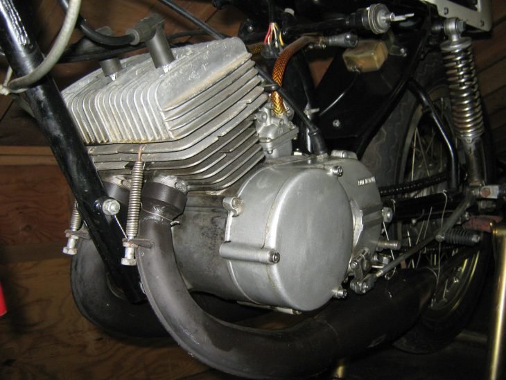 1974 Yamaha TA125 L Side Engine